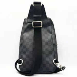 Louis Vuitton Sling Belt Damier Avenue Black Bum Body Graphite Crossbody Bag